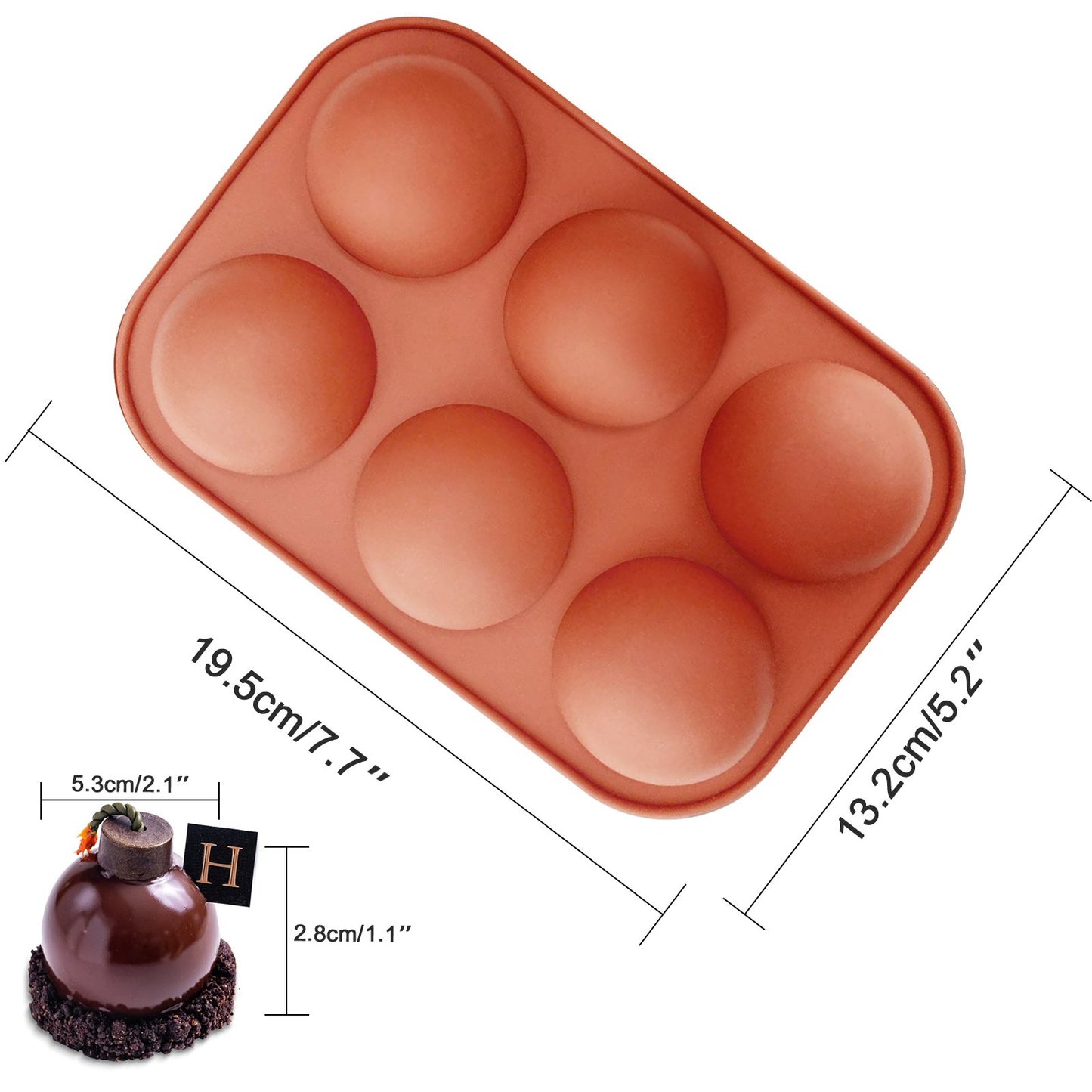 Chocolate Bomb Mold Baking Sphere Silicone Mold Making Hot Chocolate